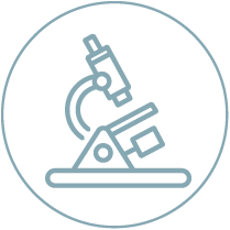 Mikroskop als Symbol für Klinische Forschung / Studien